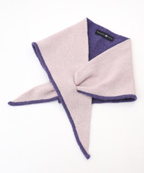 TAKASHIMAYA CASHMERE(キッズ、ストール・マフラー) / タカシマヤ カシミヤ(キッズ、ストール・マフラー) マフラー・ショール・スヌード・ストール | 三角ミニマフラー(リバーシブル)【日本製・カシミヤ100%・手洗い可】 | 詳細7