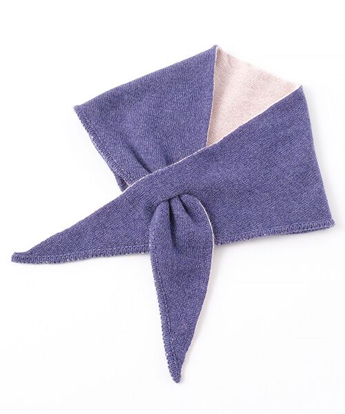 TAKASHIMAYA CASHMERE(キッズ、ストール・マフラー) / タカシマヤ カシミヤ(キッズ、ストール・マフラー) マフラー・ショール・スヌード・ストール | 三角ミニマフラー(リバーシブル)【日本製・カシミヤ100%・手洗い可】 | 詳細8