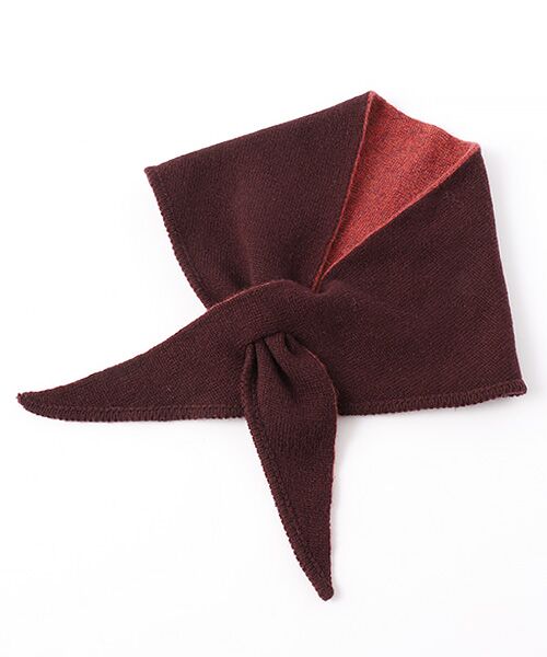 TAKASHIMAYA CASHMERE(キッズ、ストール・マフラー) / タカシマヤ カシミヤ(キッズ、ストール・マフラー) マフラー・ショール・スヌード・ストール | 三角ミニマフラー(リバーシブル)【日本製・カシミヤ100%・手洗い可】 | 詳細12