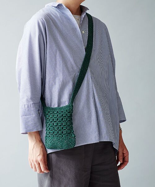 TAKASHIMAYA CASHMERE（再生カシミヤ） / タカシマヤ カシミヤ（サイセイカシミヤ） ショルダーバッグ | 再生カシミヤ混ミニショルダー | 詳細3