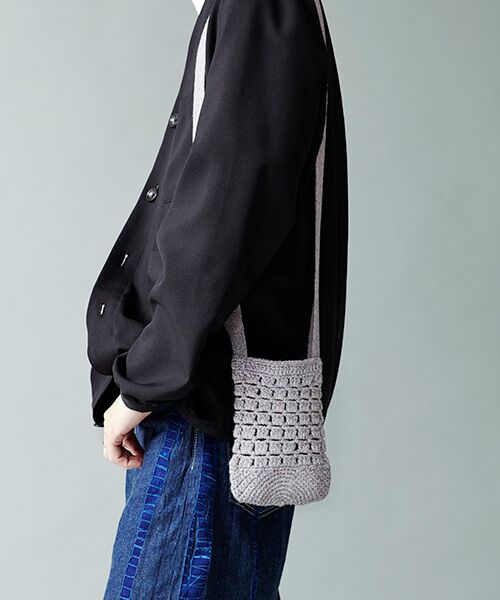 TAKASHIMAYA CASHMERE（再生カシミヤ） / タカシマヤ カシミヤ（サイセイカシミヤ） ショルダーバッグ | 再生カシミヤ混ミニショルダー | 詳細5