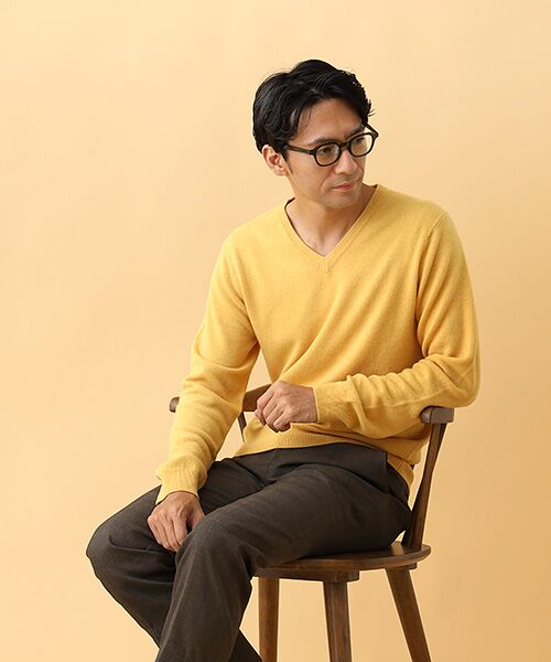 TAKASHIMAYA CASHMERE（レディース、メンズ） / タカシマヤ カシミヤ（レディース、メンズ） ニット・セーター | カシミヤ Vネックセーター【S/M/L】 | 詳細9