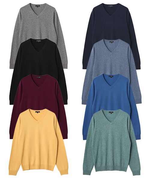 TAKASHIMAYA CASHMERE（レディース、メンズ） / タカシマヤ カシミヤ（レディース、メンズ） ニット・セーター | カシミヤ Vネックセーター【S/M/L】 | 詳細22