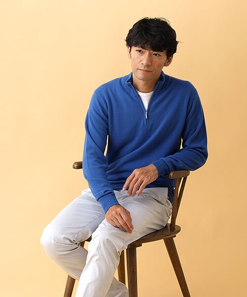 TAKASHIMAYA CASHMERE（レディース、メンズ） / タカシマヤ カシミヤ（レディース、メンズ） ニット・セーター | カシミヤ ハーフジップセーター【S/M/L】 | 詳細12