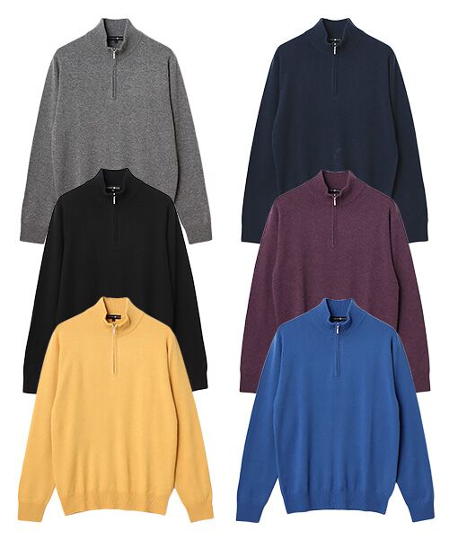 TAKASHIMAYA CASHMERE（レディース、メンズ） / タカシマヤ カシミヤ（レディース、メンズ） ニット・セーター | カシミヤ ハーフジップセーター【S/M/L】 | 詳細19