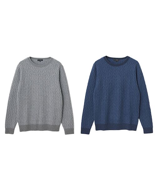 TAKASHIMAYA CASHMERE（レディース、メンズ） / タカシマヤ カシミヤ（レディース、メンズ） ニット・セーター | カシミヤ ミドルゲージクルーネックセーター【S/M/L】 | 詳細10