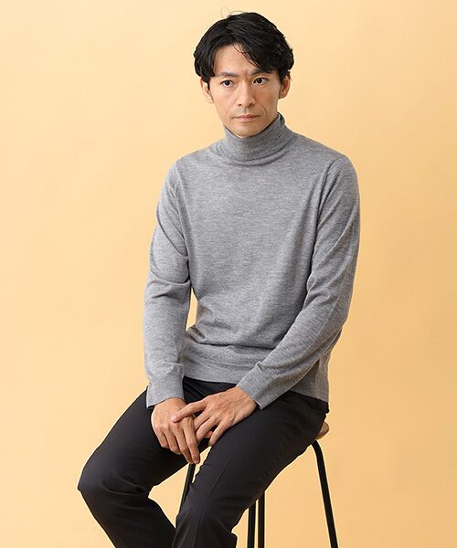 TAKASHIMAYA CASHMERE（レディース、メンズ） / タカシマヤ カシミヤ（レディース、メンズ） ニット・セーター | カシミヤシルク タートルネックセーター【S/M/L】 | 詳細2