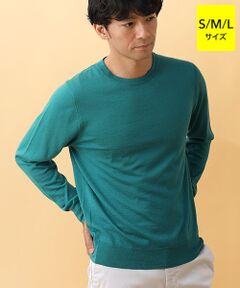 カシミヤシルク クルーネックセーター【S/M/L】