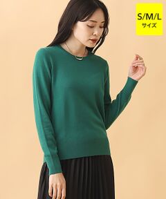 カシミヤ クルーネックセーター【S/M/L】