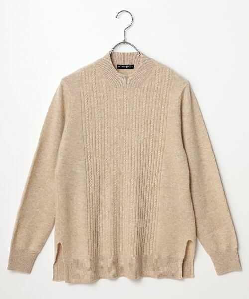 TAKASHIMAYA CASHMERE(レディース、メンズ) / タカシマヤカシミヤ(レディース、メンズ) ニット・セーター | カシミヤ ケーブルハイネックチュニック【S/M/L】 | 詳細8