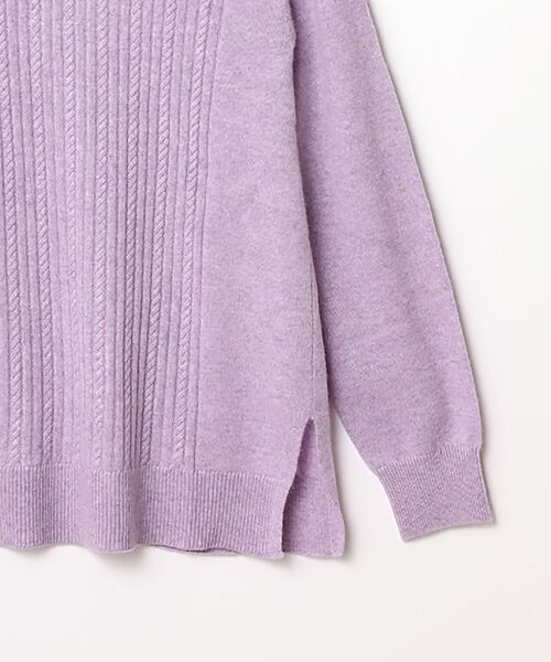 TAKASHIMAYA CASHMERE（レディース、メンズ） / タカシマヤ カシミヤ（レディース、メンズ） ニット・セーター | カシミヤ ケーブルハイネックチュニック【S/M/L】 | 詳細13