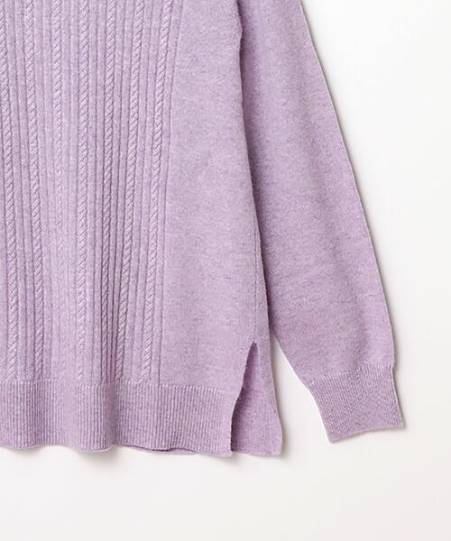 TAKASHIMAYA CASHMERE（レディース、メンズ） / タカシマヤ カシミヤ（レディース、メンズ） ニット・セーター | カシミヤ ケーブルハイネックチュニック【LL】 | 詳細13