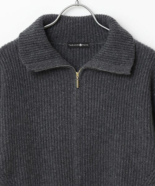 TAKASHIMAYA CASHMERE（レディース、メンズ） / タカシマヤ カシミヤ（レディース、メンズ） カーディガン・ボレロ | カシミヤ ジップジャケット【L-LL】 | 詳細1