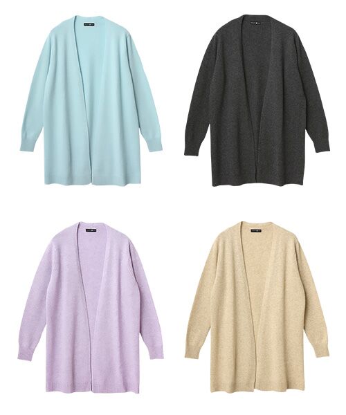 TAKASHIMAYA CASHMERE（レディース、メンズ） / タカシマヤ カシミヤ（レディース、メンズ） カーディガン・ボレロ | カシミヤ 着流しロングカーディガン【S-M/M-L】 | 詳細11