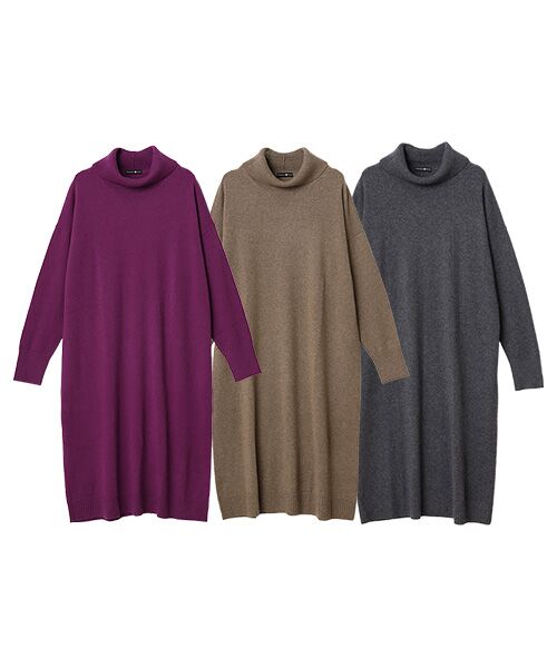 TAKASHIMAYA CASHMERE（レディース、メンズ） / タカシマヤ カシミヤ（レディース、メンズ） ロング・マキシ丈ワンピース | カシミヤ ニットワンピース【S-M/M-L】 | 詳細11