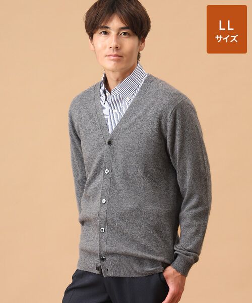 TAKASHIMAYA CASHMERE(レディース、メンズ)/タカシマヤカシミヤ(レディース、メンズ) カシミヤ カーディガン【LL】 グレー LL TAKASHIMAYA CASHMERE(レディース、メンズ)/タカシマヤカシミヤ(レディース、メンズ) カシミヤ カーディガン【LL】 グレー LL