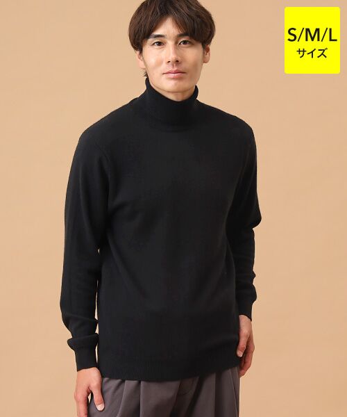 TAKASHIMAYA CASHMERE(レディース、メンズ)/タカシマヤカシミヤ(レディース、メンズ) カシミヤ タートルネックセーター【S/M/L】 ブラック M TAKASHIMAYA CASHMERE(レディース、メンズ)/タカシマヤカシミヤ(レディース、メンズ) カシミヤ タートルネックセーター【S/M/L】 ブラック M