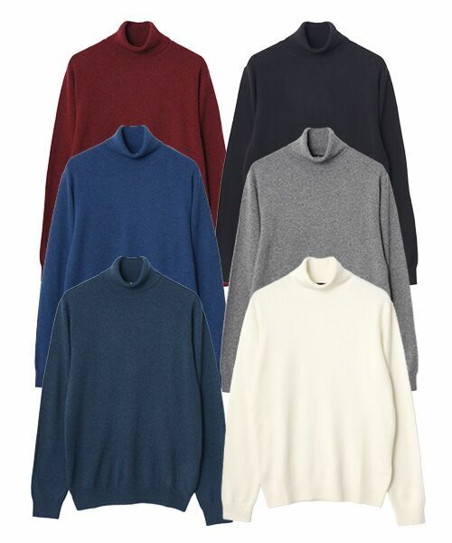 カシミヤ タートルネックセーター【LL】 （ニット・セーター