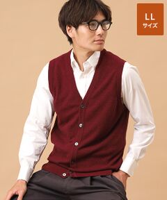 TAKASHIMAYA CASHMERE(レディース、メンズ) / タカシマヤカシミヤ(レディース、メンズ) ベスト | カシミヤ 前開きベスト【LL】