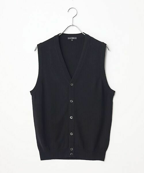 TAKASHIMAYA CASHMERE(レディース、メンズ) / タカシマヤカシミヤ(レディース、メンズ) ベスト | カシミヤ 前開きベスト【LL】 | 詳細4