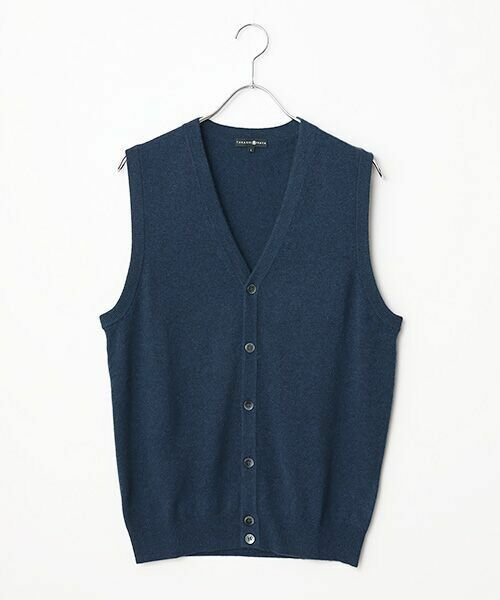 TAKASHIMAYA CASHMERE(レディース、メンズ) / タカシマヤカシミヤ(レディース、メンズ) ベスト | カシミヤ 前開きベスト【LL】 | 詳細12