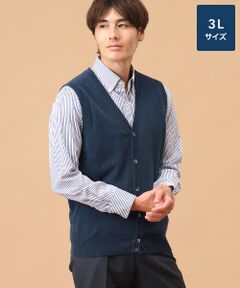 TAKASHIMAYA CASHMERE(レディース、メンズ) / タカシマヤカシミヤ(レディース、メンズ) ベスト | カシミヤ 前開きベスト【3L】
