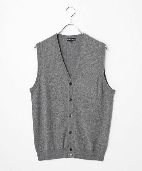TAKASHIMAYA CASHMERE(レディース、メンズ) / タカシマヤカシミヤ(レディース、メンズ) ベスト | カシミヤ 前開きベスト【3L】 | 詳細2