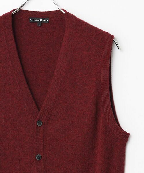TAKASHIMAYA CASHMERE(レディース、メンズ) / タカシマヤカシミヤ(レディース、メンズ) ベスト | カシミヤ 前開きベスト【3L】 | 詳細6