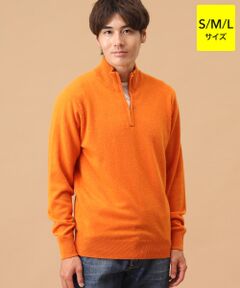 カシミヤ ハーフジップセーター【S/M/L】