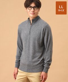 TAKASHIMAYA CASHMERE(レディース、メンズ) / タカシマヤカシミヤ(レディース、メンズ) ニット・セーター | カシミヤ ハーフジップセーター【LL】