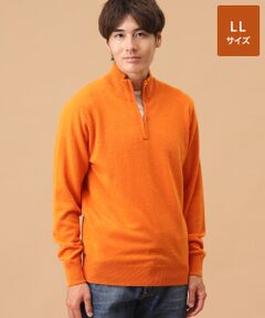 TAKASHIMAYA CASHMERE(レディース、メンズ) / タカシマヤカシミヤ(レディース、メンズ) ニット・セーター | カシミヤ ハーフジップセーター【LL】