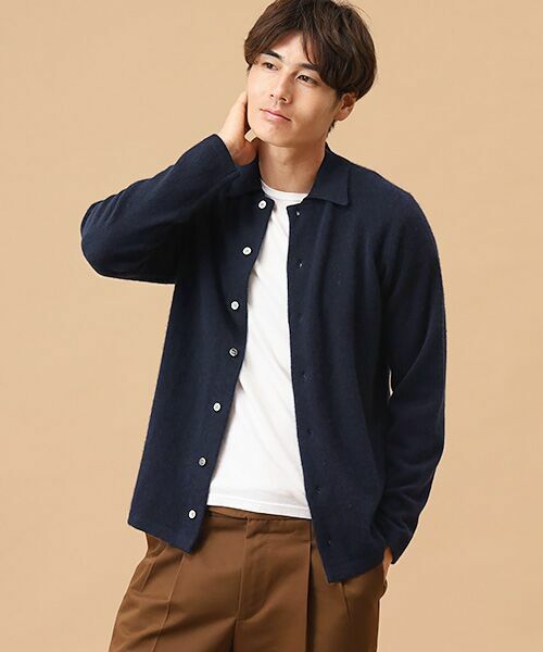 TAKASHIMAYA CASHMERE(レディース、メンズ) / タカシマヤカシミヤ(レディース、メンズ) ニット・セーター | カシミヤ ニットオーバーシャツ【LL】 | 詳細2