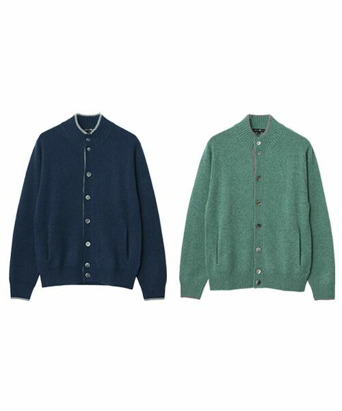 TAKASHIMAYA CASHMERE(レディース、メンズ) / タカシマヤカシミヤ(レディース、メンズ) その他アウター | カシミヤ スタンドカラーカーディガン【LL】 | 詳細8