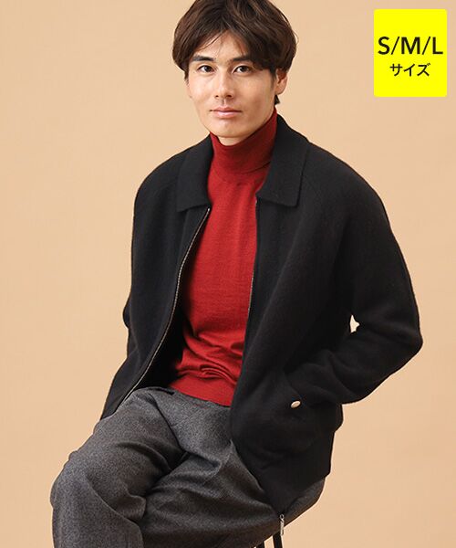 TAKASHIMAYA CASHMERE(レディース、メンズ)/タカシマヤカシミヤ(レディース、メンズ) カシミヤ フルジップアウター【S/M/L】 ブラック M TAKASHIMAYA CASHMERE(レディース、メンズ)/タカシマヤカシミヤ(レディース、メンズ) カシミヤ フルジップアウター【S/M/L】 ブラック M
