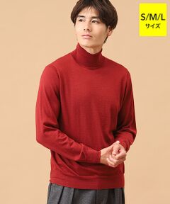 カシミヤシルク タートルネックセーター【S/M/L】