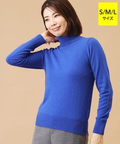 ドゥロワー 7Gカシミヤタートルニット ブルー セーター ゆったり ドゥロワー 7Gカシミヤタートルニット ブルー セーター ゆったり