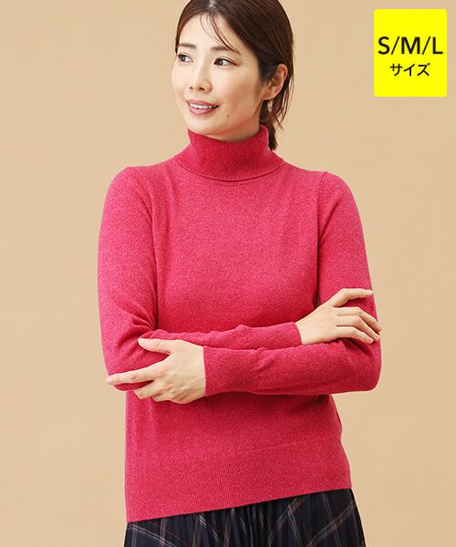 カシミヤ タートルネックセーター【S/M/L】 （ニット・セーター