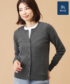 TAKASHIMAYA CASHMERE(レディース、メンズ) / タカシマヤカシミヤ(レディース、メンズ) カーディガン・ボレロ | カシミヤ クルーネックカーディガン【3L】