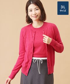 TAKASHIMAYA CASHMERE(レディース、メンズ) / タカシマヤカシミヤ(レディース、メンズ) カーディガン・ボレロ | カシミヤ クルーネックカーディガン【3L】