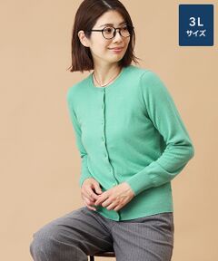 TAKASHIMAYA CASHMERE(レディース、メンズ) / タカシマヤカシミヤ(レディース、メンズ) カーディガン・ボレロ | カシミヤ クルーネックカーディガン【3L】