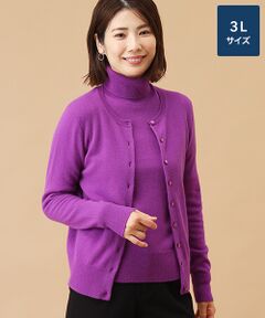 TAKASHIMAYA CASHMERE(レディース、メンズ) / タカシマヤカシミヤ(レディース、メンズ) カーディガン・ボレロ | カシミヤ クルーネックカーディガン【3L】