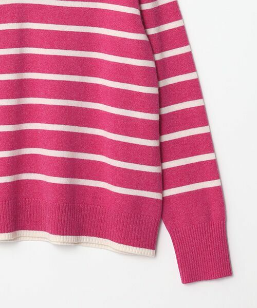 TAKASHIMAYA CASHMERE(レディース、メンズ) / タカシマヤカシミヤ(レディース、メンズ) ニット・セーター | カシミヤ ボーダーVネックセーター【LL】 | 詳細5