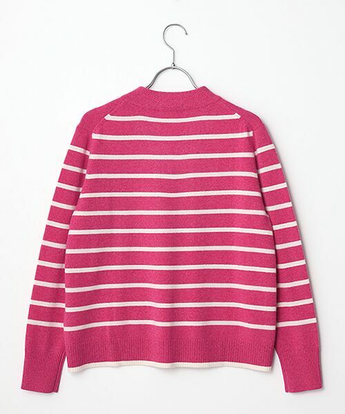 TAKASHIMAYA CASHMERE(レディース、メンズ) / タカシマヤカシミヤ(レディース、メンズ) ニット・セーター | カシミヤ ボーダーVネックセーター【3L】 | 詳細3