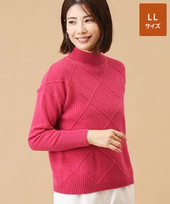 TAKASHIMAYA CASHMERE(レディース、メンズ) / タカシマヤカシミヤ(レディース、メンズ) ニット・セーター | カシミヤ ダイヤ柄セーター【LL】