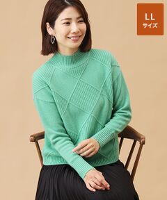 TAKASHIMAYA CASHMERE(レディース、メンズ) / タカシマヤカシミヤ(レディース、メンズ) ニット・セーター | カシミヤ ダイヤ柄セーター【LL】