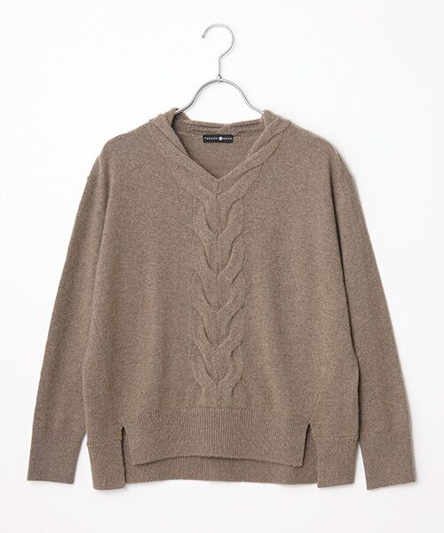 TAKASHIMAYA CASHMERE(レディース、メンズ) / タカシマヤカシミヤ(レディース、メンズ) ニット・セーター | カシミヤ ケーブルＶネックセーター【S/M/L】 | 詳細2
