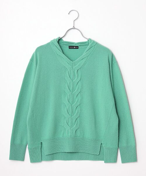 TAKASHIMAYA CASHMERE(レディース、メンズ) / タカシマヤカシミヤ(レディース、メンズ) ニット・セーター | カシミヤ ケーブルＶネックセーター【S/M/L】 | 詳細9