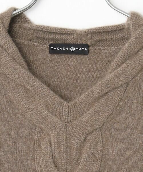 TAKASHIMAYA CASHMERE(レディース、メンズ) / タカシマヤカシミヤ(レディース、メンズ) ニット・セーター | カシミヤ ケーブルＶネックセーター【LL】 | 詳細1