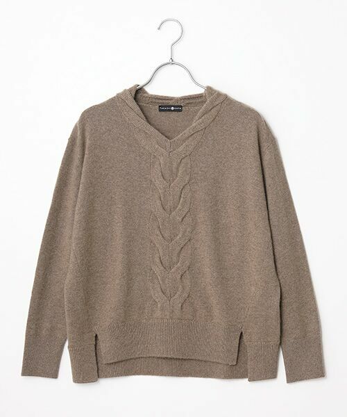 TAKASHIMAYA CASHMERE(レディース、メンズ) / タカシマヤカシミヤ(レディース、メンズ) ニット・セーター | カシミヤ ケーブルＶネックセーター【LL】 | 詳細2