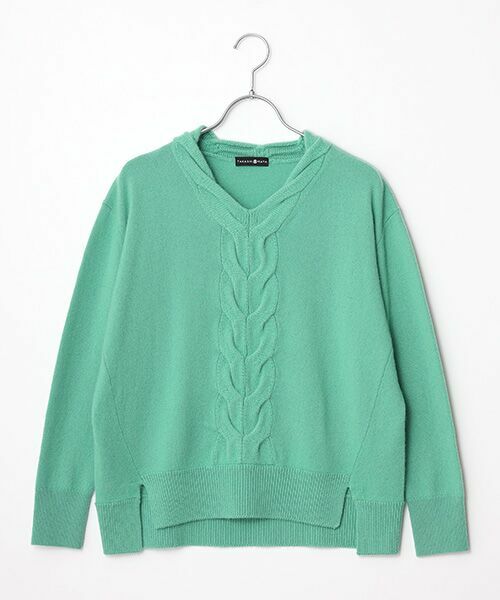 TAKASHIMAYA CASHMERE(レディース、メンズ) / タカシマヤカシミヤ(レディース、メンズ) ニット・セーター | カシミヤ ケーブルＶネックセーター【LL】 | 詳細9